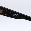 CHANEL COCO Mark Sunglasses plastic Black 01452 94305 CC Auth 151143-9