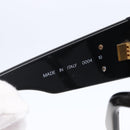 CHANEL COCO Mark Sunglasses plastic Black CC Auth 151144-10