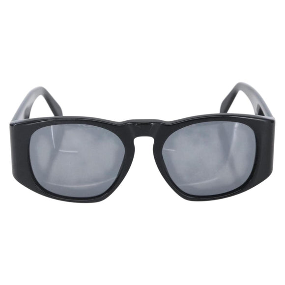 CHANEL COCO Mark Sunglasses plastic Black CC Auth 151144