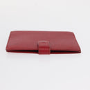 LOUIS VUITTON Epi Agenda Day Planner Cover 2 Set Red Brown LV Auth 151146-13