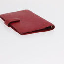 LOUIS VUITTON Epi Agenda Day Planner Cover 2 Set Red Brown LV Auth 151146-14