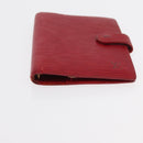 LOUIS VUITTON Epi Agenda Day Planner Cover 2 Set Red Brown LV Auth 151146-15