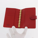 LOUIS VUITTON Epi Agenda Day Planner Cover 2 Set Red Brown LV Auth 151146-17