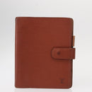 LOUIS VUITTON Epi Agenda Day Planner Cover 2 Set Red Brown LV Auth 151146-2