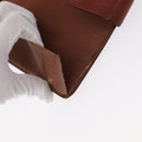 LOUIS VUITTON Epi Agenda Day Planner Cover 2 Set Red Brown LV Auth 151146-9