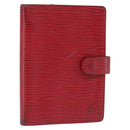 LOUIS VUITTON Epi Agenda PM Day Planner Cover Red R20057 LV Auth 151147-1