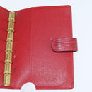 LOUIS VUITTON Epi Agenda PM Day Planner Cover Red R20057 LV Auth 151147-15