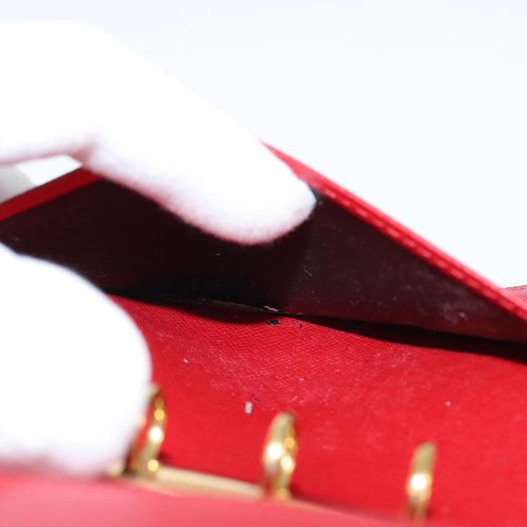 LOUIS VUITTON Epi Agenda PM Day Planner Cover Red R20057 LV Auth 151147