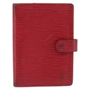 LOUIS VUITTON Epi Agenda PM Day Planner Cover Red R20057 LV Auth 151147-2