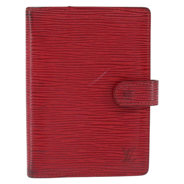 LOUIS VUITTON Epi Agenda PM Day Planner Cover Red R20057 LV Auth 151147 - 0