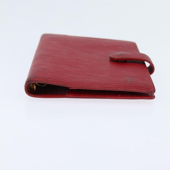 LOUIS VUITTON Epi Agenda PM Day Planner Cover Red R20057 LV Auth 151147
