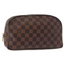 LOUIS VUITTON Damier Ebene Trousse Toilette25 Clutch Bag N47624 LV Auth 151153-1