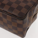 LOUIS VUITTON Damier Ebene Trousse Toilette25 Clutch Bag N47624 LV Auth 151153-14