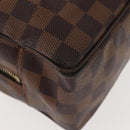 LOUIS VUITTON Damier Ebene Trousse Toilette25 Clutch Bag N47624 LV Auth 151153-15
