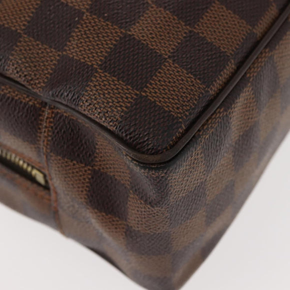 LOUIS VUITTON Damier Ebene Trousse Toilette25 Clutch Bag N47624 LV Auth 151153
