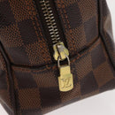 LOUIS VUITTON Damier Ebene Trousse Toilette25 Clutch Bag N47624 LV Auth 151153-17