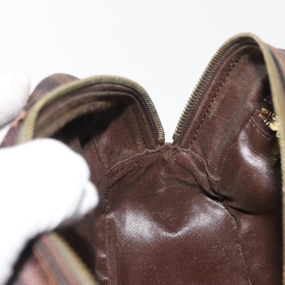 LOUIS VUITTON Damier Ebene Trousse Toilette25 Clutch Bag N47624 LV Auth 151153