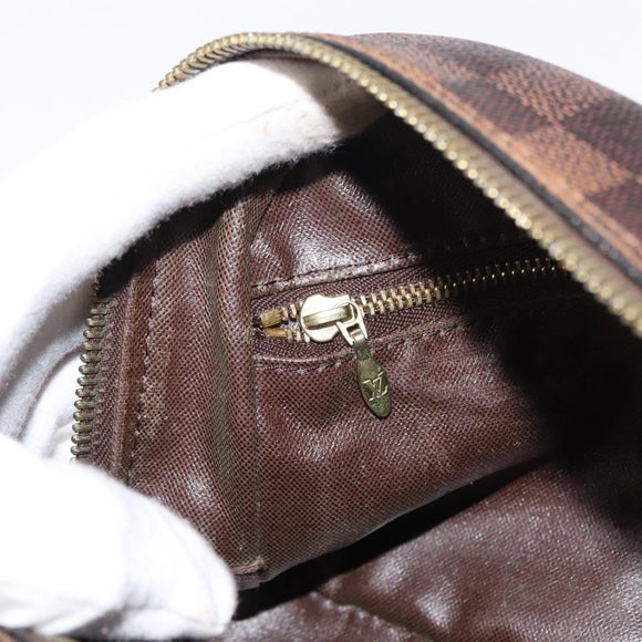 LOUIS VUITTON Damier Ebene Trousse Toilette25 Clutch Bag N47624 LV Auth 151153