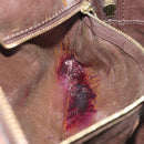 LOUIS VUITTON Damier Ebene Trousse Toilette25 Clutch Bag N47624 LV Auth 151153-11