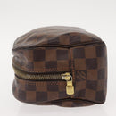 LOUIS VUITTON Damier Ebene Trousse Toilette25 Clutch Bag N47624 LV Auth 151153-4