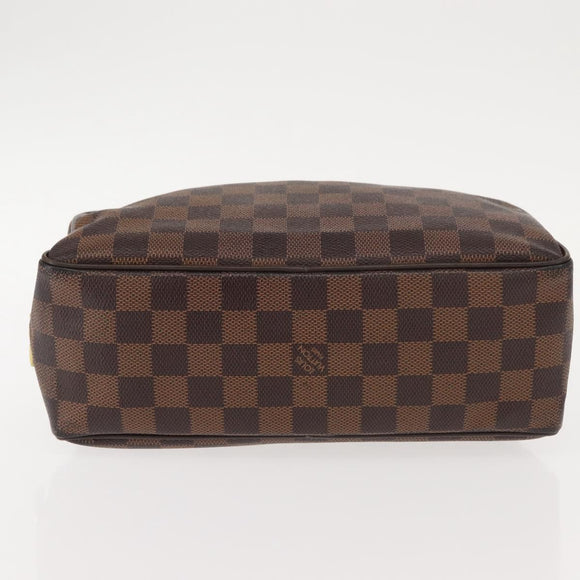LOUIS VUITTON Damier Ebene Trousse Toilette25 Clutch Bag N47624 LV Auth 151153