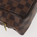 LOUIS VUITTON Damier Ebene Trousse Toilette25 Clutch Bag N47624 LV Auth 151153-8