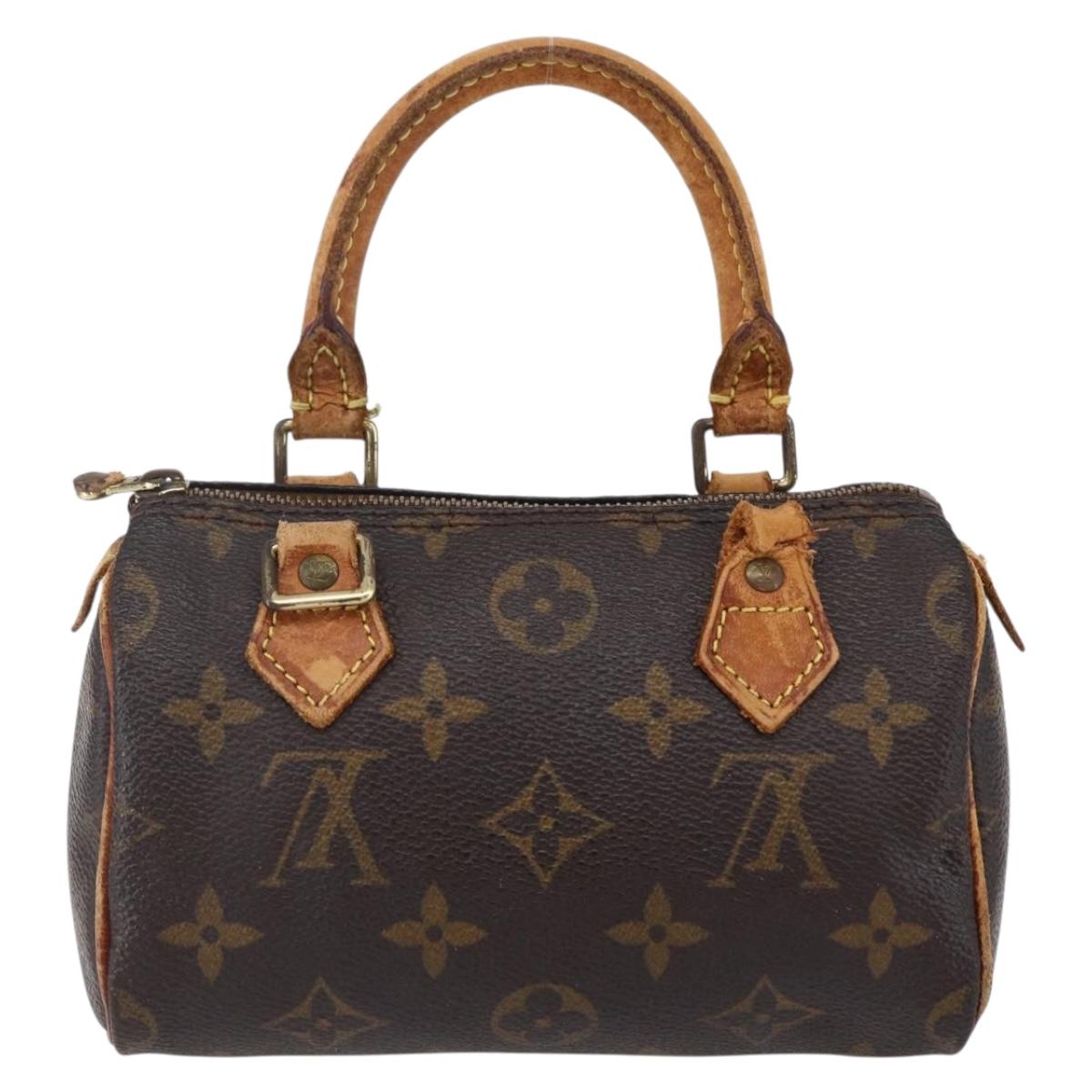 LOUIS VUITTON Monogram Mini Speedy Hand Bag M41534 LV Auth 151165