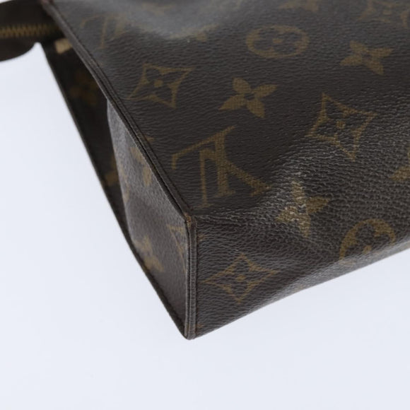 LOUIS VUITTON Monogram Poche Toilette 19 Pouch M47544 LV Auth 151166