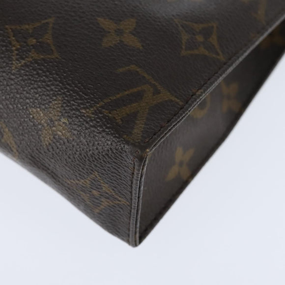 LOUIS VUITTON Monogram Poche Toilette 19 Pouch M47544 LV Auth 151166