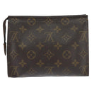 LOUIS VUITTON Monogram Poche Toilette 19 Pouch M47544 LV Auth 151166-2