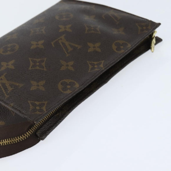 LOUIS VUITTON Monogram Poche Toilette 19 Pouch M47544 LV Auth 151166