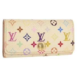 LOUIS VUITTON Monogram Multicolor Multicles 4 Key Case White M93731 Auth 151171