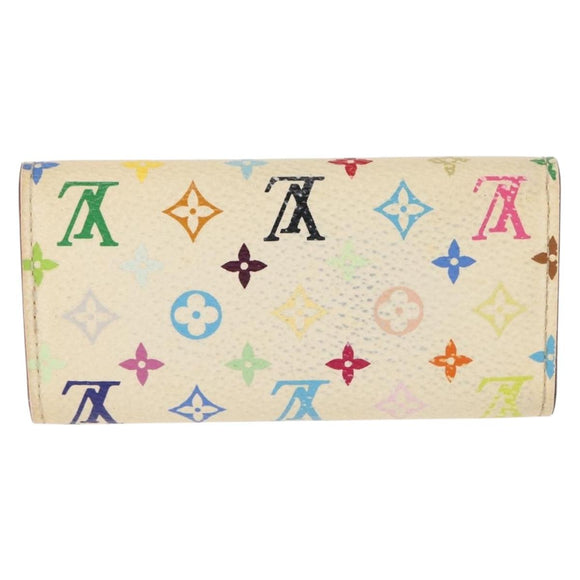 LOUIS VUITTON Monogram Multicolor Multicles 4 Key Case White M93731 Auth 151171