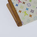 LOUIS VUITTON Multicolor Porte Monnaie Viennois Wallet White M92987 Auth 151172-15