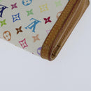 LOUIS VUITTON Multicolor Porte Monnaie Viennois Wallet White M92987 Auth 151172-16