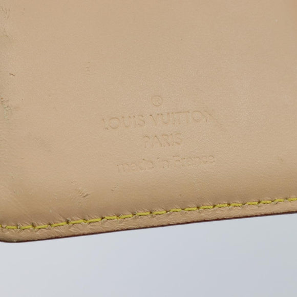 LOUIS VUITTON Multicolor Porte Monnaie Viennois Wallet White M92987 Auth 151172