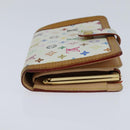 LOUIS VUITTON Multicolor Porte Monnaie Viennois Wallet White M92987 Auth 151172-4