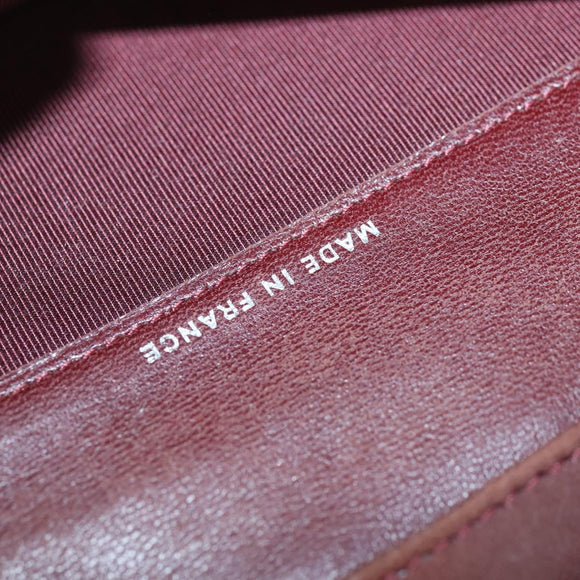 CHANEL Matelasse Long Wallet Lamb Skin Black Silver CC Auth 151173