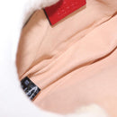 GUCCI GG Marmont Waist Bag Leather Red Gold 476434 Auth 151177M-10