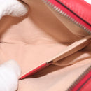 GUCCI GG Marmont Waist Bag Leather Red Gold 476434 Auth 151177M-22