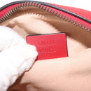 GUCCI GG Marmont Waist Bag Leather Red Gold 476434 Auth 151177M-11