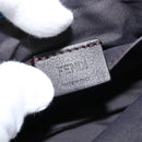 FENDI Mamma Baguette Shoulder Bag Nylon 2way Blue Gold Auth 151178-19