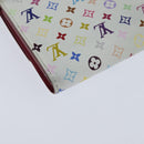 LOUIS VUITTON Multicolor Portefeuille Sarah Long White M93532 LV Auth 151180-15
