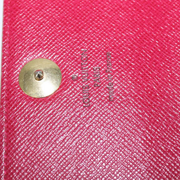 LOUIS VUITTON Multicolor Portefeuille Sarah Long White M93532 LV Auth 151180