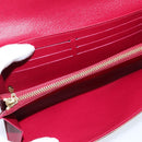 LOUIS VUITTON Multicolor Portefeuille Sarah Long White M93532 LV Auth 151180-10