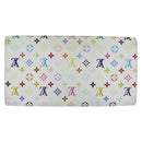 LOUIS VUITTON Multicolor Portefeuille Sarah Long White M93532 LV Auth 151180-2