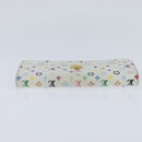 LOUIS VUITTON Multicolor Portefeuille Sarah Long White M93532 LV Auth 151180-5