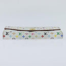 LOUIS VUITTON Multicolor Portefeuille Sarah Long White M93532 LV Auth 151180-6
