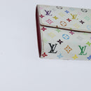 LOUIS VUITTON Multicolor Portefeuille Sarah Long White M93532 LV Auth 151180-7