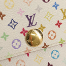 LOUIS VUITTON Multicolor Portefeuille Sarah Long White M93532 LV Auth 151181V-18